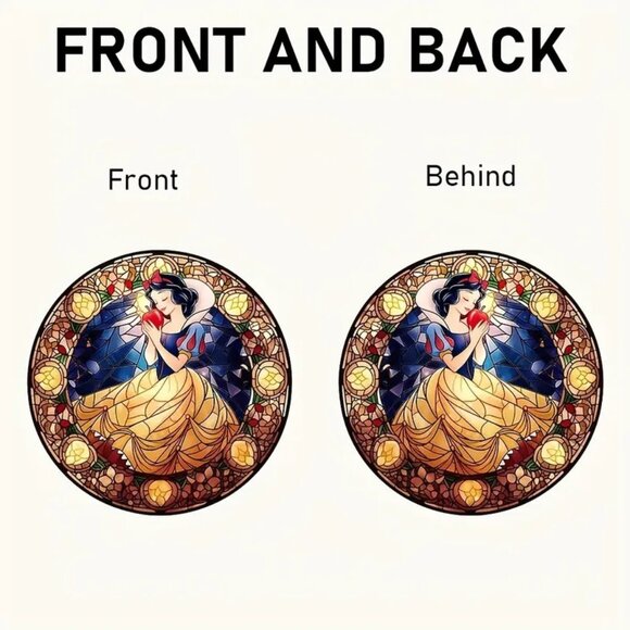 Suncatcher Snow White Disney Hanging Window Decor Colorful Princess Apple Parks - Picture 2 of 3